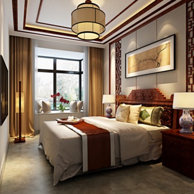 北京万科西山庭院166平米三居室中式古典风格30万全包装修案例效果图329.jpg