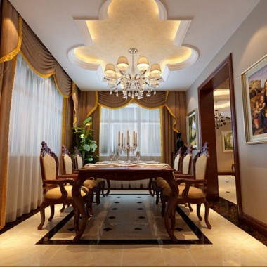 北京万泉新新家园210平米四居室简欧风格风格18万全包装修案例效果图6162.jpg