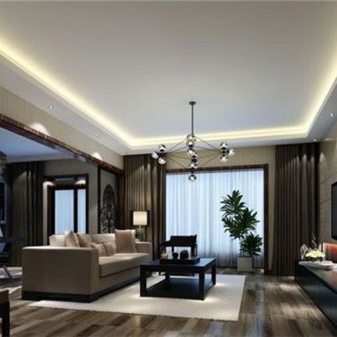北京万盛北里140平米三居室现代简约风格12.9万全包装修案例效果图3987.jpg