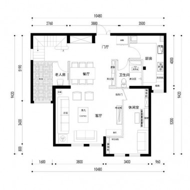 北京威尔夏大道210平米四居室现代简约风格23万全包装修案例效果图6179.jpg