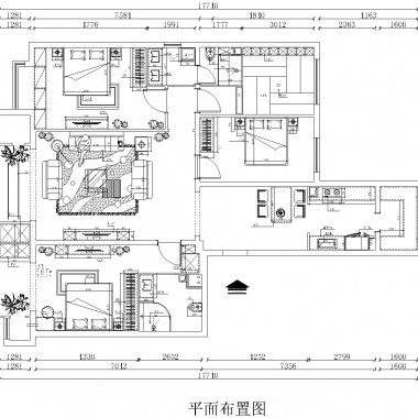 北京六里桥北里115平米三居室混搭风格风格15万全包装修案例效果图3347.jpg