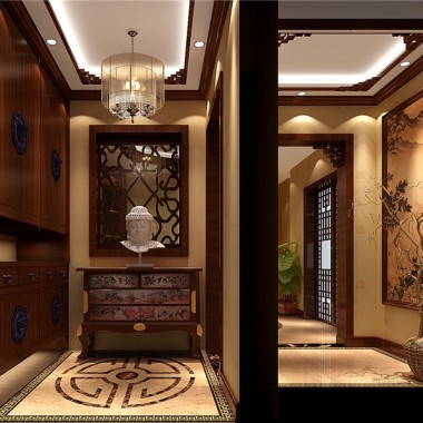 北京鲁能七号院160平米三居室中式风格风格17万全包装修案例效果图1869.jpg