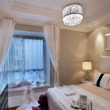 上海城开珑庭120平米三居室简欧风格风格14.3万全包装修案例效果图20949.jpg