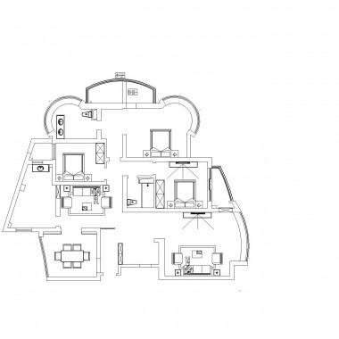 上海达安花园122.2平米三居室现代简约风格18万全包装修案例效果图21056.jpg