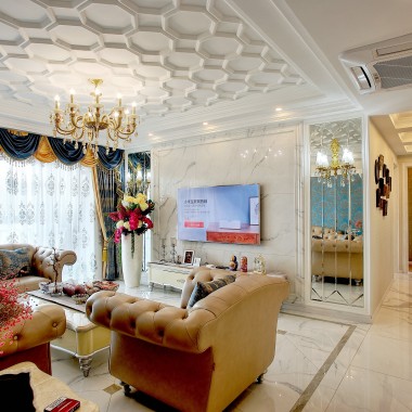 上海东方城市豪庭140.2平米三居室简欧风格风格20万全包装修案例效果图20932.jpg