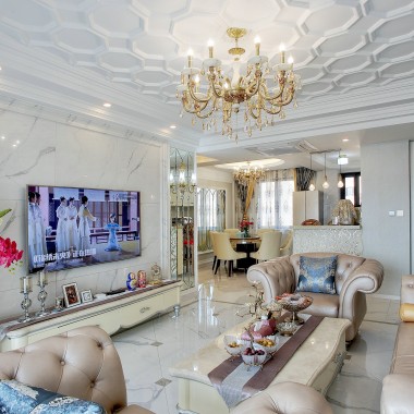 上海东方城市豪庭140.2平米三居室简欧风格风格20万全包装修案例效果图20940.jpg