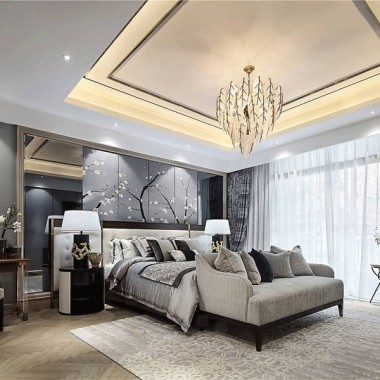 上海东郊罗兰别墅300平米四居室中式风格21.4万半包装修案例效果图10175.jpg