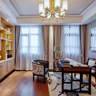 北京五矿·铭品136平米三居室中式风格风格5万半包装修案例效果图5332.jpg