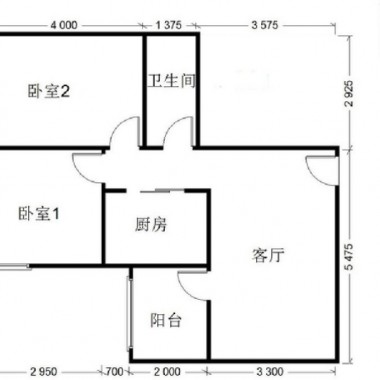 北京西豪逸景72平米二居室现代风格3.4万半包装修案例效果图600.jpg