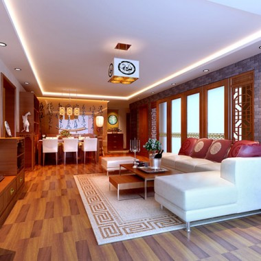 北京西山艺境(傲山湾)120平米三居室中式风格风格13万全包装修案例效果图3605.jpg