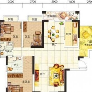 北京香山清琴191.3平米三居室地中海风格风格30万半包装修案例效果图2201.jpg