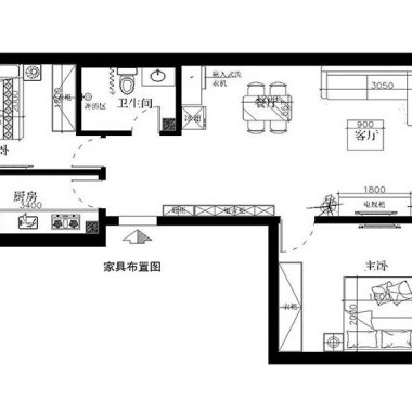 北京橡树湾89平米二居室中式风格风格8.5万全包装修案例效果图3429.jpg