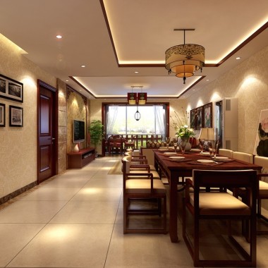 北京新天第220平米三居室新中式风格风格25万全包装修案例效果图1967.jpg