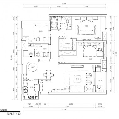 上海华发公馆128平米三居室美式风格9.1万半包装修案例效果图20078.jpg