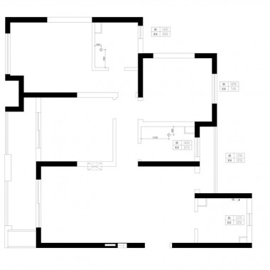 上海嘉宝紫提湾124平米三居室现代简约风格25万全包装修案例效果图21371.jpg