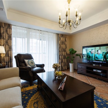 上海金利公寓120平米三居室简美风格风格14.5万全包装修案例效果图20296.jpg