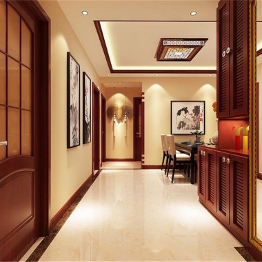 北京燕西华府110平米二居室中式风格风格15万半包装修案例效果图4611.jpg
