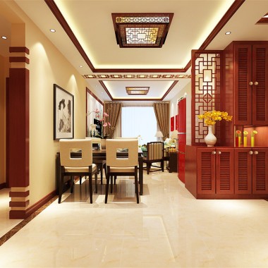 北京燕西华府110平米二居室中式风格风格15万半包装修案例效果图4618.jpg