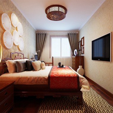 北京燕西华府110平米二居室中式风格风格15万半包装修案例效果图4621.jpg