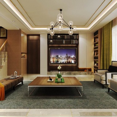 北京燕西华府370平米四居室现代风格42万全包装修案例效果图435.jpg