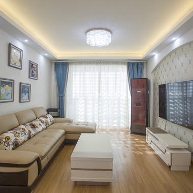 上海静安幸福公寓153平米三居室简欧风格风格15万全包装修案例效果图16953.jpg