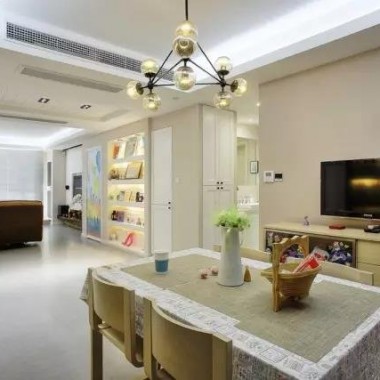 上海静安幸福公寓153平米三居室现代风格23万全包装修案例效果图17541.jpg