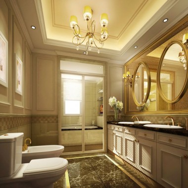 上海凯德嘉博名邸105平米二居室西式古典风格7.3万半包装修案例效果图20611.jpg