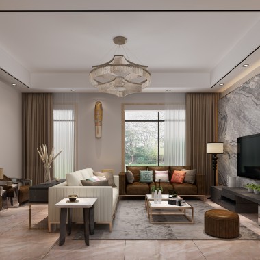 上海路劲上海villa145平米三居室现代简约风格29.5万全包装修案例效果图21529.jpg