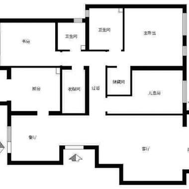 北京南海家园140平米三居室现代简约风格12万全包装修案例效果图373.jpg