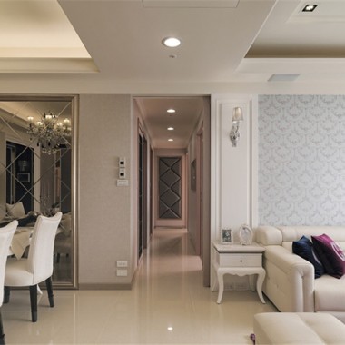 上海明天华城三期130平米三居室简欧风格风格15.6万全包装修案例效果图19986.jpg