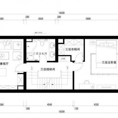 北京牛驼温泉孔雀城245平米四居室简欧风格风格35万全包装修案例效果图1495.jpg