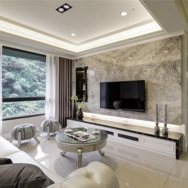 上海秋月朗庭尚东区125平米三居室欧式风格14.6万全包装修案例效果图16567.jpg