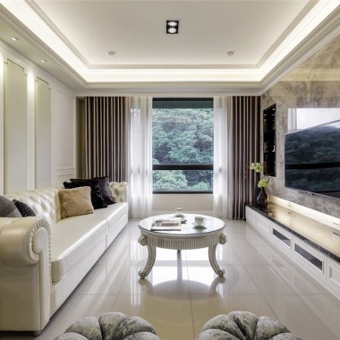 上海秋月朗庭尚东区125平米三居室欧式风格14.6万全包装修案例效果图16582.jpg