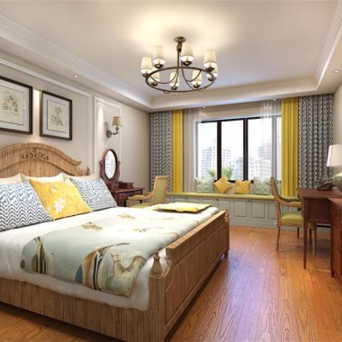 上海三泉家园121平米三居室现代简约风格13.5万全包装修案例效果图13359.jpg