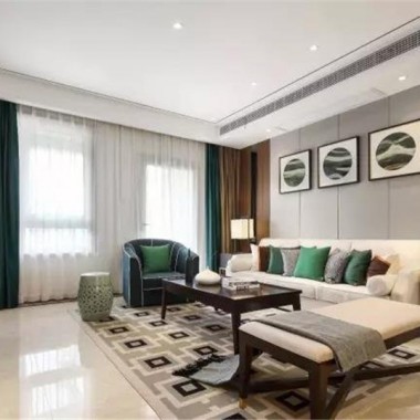 上海上海春城110平米三居室现代风格18万全包装修案例效果图10389.jpg