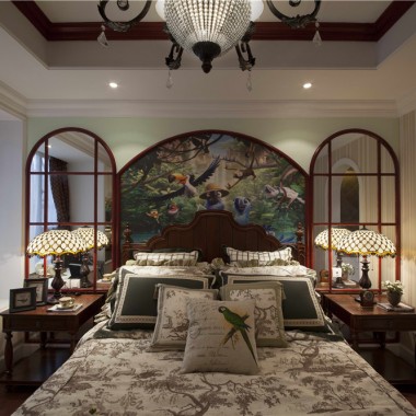 上海上海康城135平米三居室美式风格风格16.5万半包装修案例效果图17528.jpg