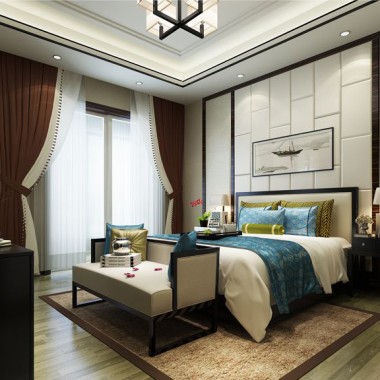 北京亚运新新家园258平米四居室中式风格风格34万全包装修案例效果图2633.jpg