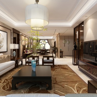 北京兴华园180平米三居室中式风格8万半包装修案例效果图225.jpg