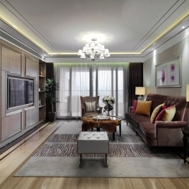 北京新龙城二期165平米四居室古典风格6万半包装修案例效果图272.jpg