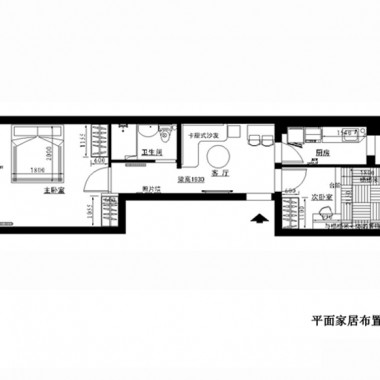 北京小南庄64平米二居室现代简约风格5万全包装修案例效果图2303.jpg