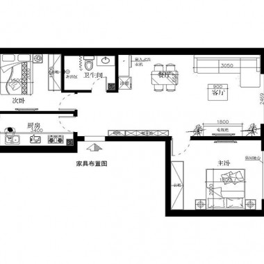 北京橡树湾90平米二居室中式风格风格6万全包装修案例效果图783.jpg