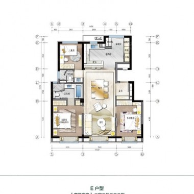 北京万科·翡翠四季128平米三居室现代风格14万全包装修案例效果图226.jpg