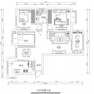 上海同盛南桥花园100平米二居室现代简约风格17万全包装修案例效果图4547.jpg