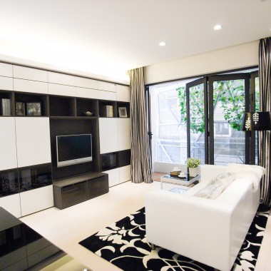 上海万科mixtown68平米一居室现代简约风格32.3万全包装修案例效果图7489.jpg