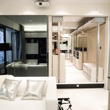 上海万科mixtown68平米一居室现代简约风格32.3万全包装修案例效果图7497.jpg