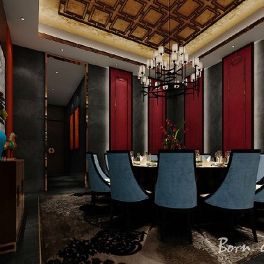 来自异国他乡的浓郁中式宫廷风---《六扇门·夜宴》-#餐饮设计、空间设计、#5971.jpg