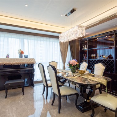 上海万科翡翠滨江210平米四居室新古典风格风格72万全包装修案例效果图7799.jpg