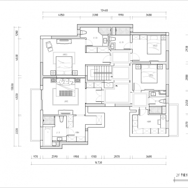 上海万科翡翠滨江380平米四居室混搭风格风格60万半包装修案例效果图7909.png