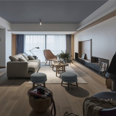 上海万科琥珀郡园140平米三居室简约风格17万全包装修案例效果图4822.jpg