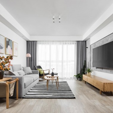 上海王子公寓119.2平米三居室北欧风格8.5万半包装修案例效果图6737.jpg